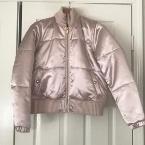 GAP Primaloft Satin Pink Puffer Jacket